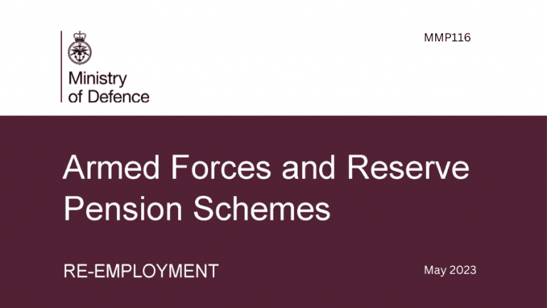 Armed Forces And Reserve Pension Schemes Re Employment Guide Forces   Armed Forces And Reserve Pension Schemes Re Employment 768x432 